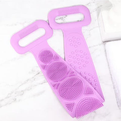 Body Wash Silicone Body Scrubber Belt | Pack Of 2