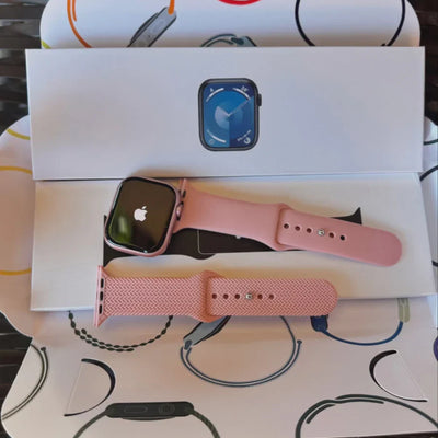 Apple Logo Watch Series 9 (Free Nylon Bands)