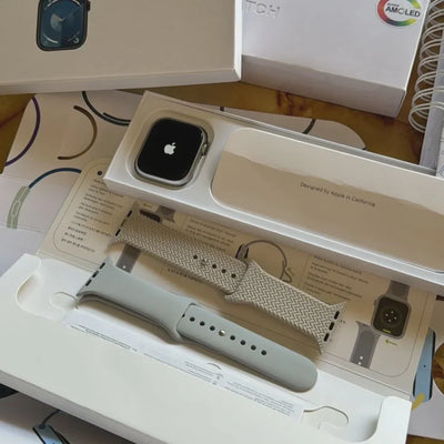 Apple Logo Watch Series 9 (Free Nylon Bands)